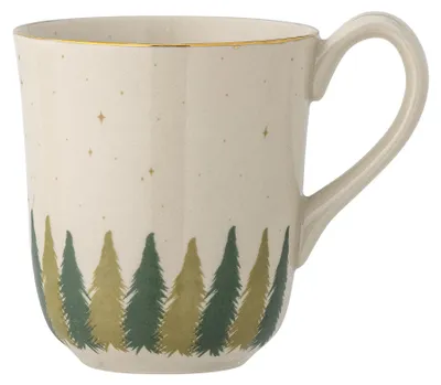 Mok aus Steingut, Natur, 350 ml, Ø9xH10 cm