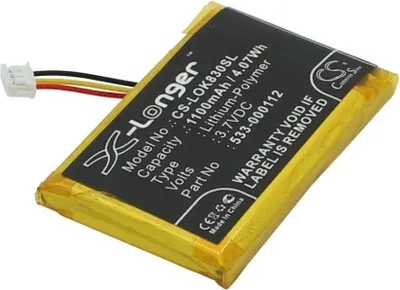 Produktbild von Ersatz-Akku LiPoly 3,7V 1100mAh passend für Logitech K830