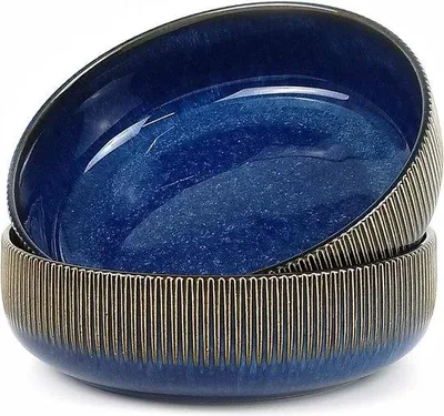 Immagine prodotto di Ciotola in Vetroceramica blu per l'insalata o la colazione