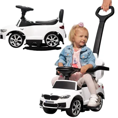 Produktbild von Actionbikes Motors Rutschauto BMW M5 | Rutschfahrzeug - Lauflernwagen mit Schiebestange – Bobby Car - Kinderfahrzeug - Kinderauto - ab 1 Jahr (Weiß)