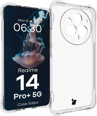 Produktbild von Flexible Handyhülle für Realme 14 Pro+ 5G, Bizon Case Salpa, Transparent