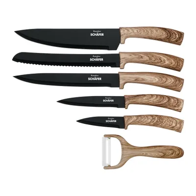 Produktbild von Schäfer 6-tlg. Messerset-Set Messerset MAPLE WOOD 12332