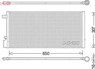 Produktbild von DENSO DCN15005 Kondensator Klimaanlage Klimakondensator +Trockner