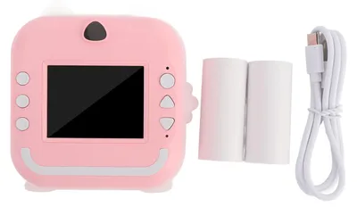 Obrázek produktu pro Fotoaparát s okamžitým tiskem v rozlišení 1080p a papírem, selfie 48 MP, digitální termální tisk, baterie 800 mAh pro cestovní fotografii, růžová