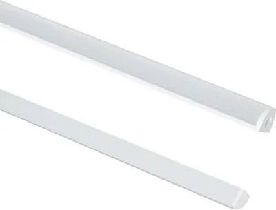Produktbild von Aluminiumprofil Ecke runde Abdeckung 2m für LED Streifen bis 5 mm Weiß 2 m Halbtransparent