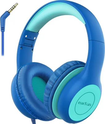Produktbild von EarFun Kinder Kopfhörer, Kopfhörer Kinder mit Kabel, 85dB Lautstärkenbegrenzer, Audio-Sharing, Faltbare, Einstellbar, Stereo Sound, Over Ear