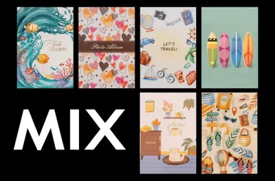 Image de Album photo 10x15 36 photos couverture souple Anime mix