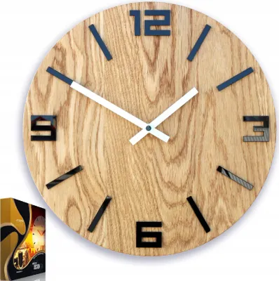 Produktbild von ModernClock, Wanduhr, Arabische schwarz 33cm