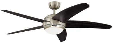 Image de Westinghouse Ventilateur de plafond avec éclairage et télécommande Bendan Chrome