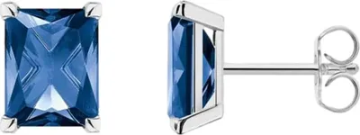 Produktbild von THOMAS SABO Ohrstecker "Blauer Stein" Silber H2201-699-1