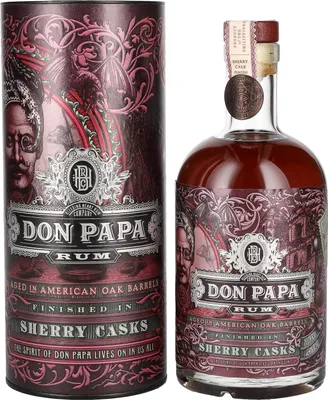 Produktbild von Don Papa Rum Sherry Casks 45% Vol. 0,7l in Geschenkbox