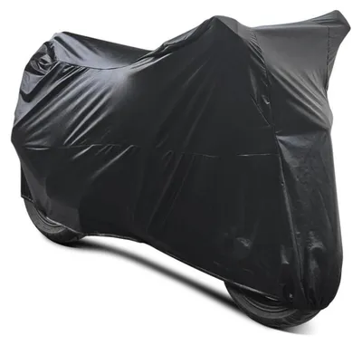 Obrázek produktu pro Plachta na motocykl, strečový materiál, vodotěsná, prachová ochrana, elastická, rozměry 245 x 104 x 125 cm, černá barva