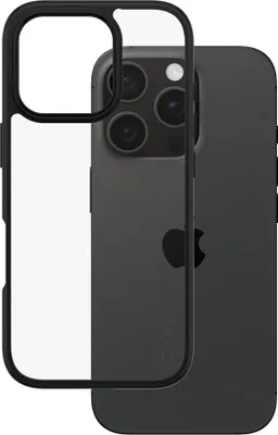 Zdjęcie produktu dla PanzerGlass CARE™ by ® Urban Combat Case Transparent w. Black Frame iPhone 16 Pro, Pokrowiec, Apple, Apple - iPhone 16 Pro, Przezroczysty