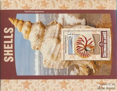 Produktbild von Briefmarken Salomoninseln 2016 Mi Block 487 (kompl. Ausg.) postfrisch Muscheln