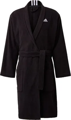 Image de Noble peignoir de bain adidas hommes 3Stripes Bathrobe Value UX FS3373 Noir, Taille:XL