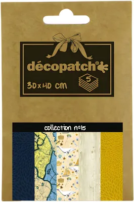 Obrázok produktu pre Décopatch DP015O, Umelecký papier, 5 listy