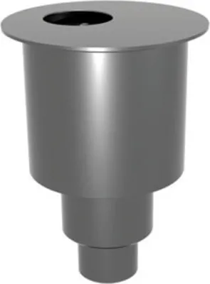 Produktbild von VIGOUR Siphon für individual Duschrinnen V3DRS50SR – senkrechter Rundablauf DN 50, 1 l/s