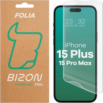 Produktbild von Bizon Glass Hydrogel Front Apple iPhone 15 Plus / 15 Pro Max