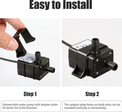 Zdjęcie produktu dla DECDEAL Bezszczotkowa pompa wodna USB Ultracicha mini bezszczotkowa pompa wodna DC5V Wodoodporna zanurzeniowa pompa fontannowa Obieg akwarium 120 l / wys. 1,2 W Podnoszenie 3,28 stopy