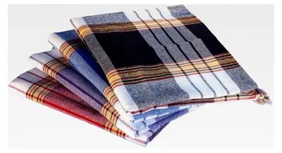 Produktbild von Hamamtuch Classic 4er Set 80 x 170 cm - Hamam Handtücher aus Baumwolle - 4x saugfähiges, schnelltrocknendes Pestemal in rot/blau/schwarz/lila kariert - Hamam Strandtuch/Saunahandtuch