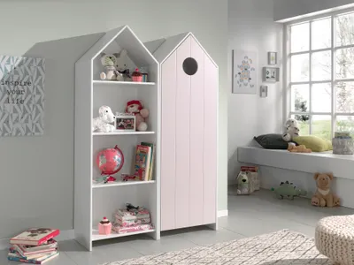 Produktbild von CASAMI Set 2-tlg. best. aus: Regalschrank, Schrank 1-trg. mit Front in Pink