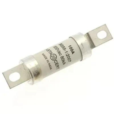 Immagine prodotto di Inserto fusibile Eaton, bassa tensione, 100 A, CA 500 V, 80 kA, BS88/A3, 21 x 87 mm, gL/gG, BS BAO100