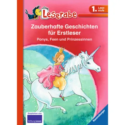 Obrázok produktu pre Leserabe: Zauberhafte Geschichten für Erstleser. Ponys, Feen und Prinzessinnen