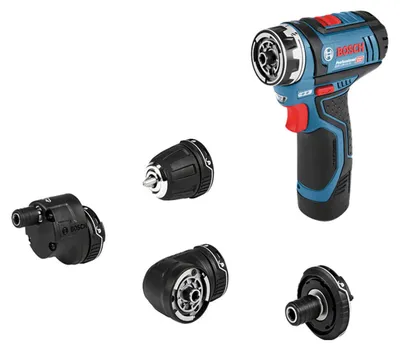Zdjęcie produktu dla Bosch GSR 12V-15 FC Professional, Wiertarka pistoletowa, Zamek centralny, Czarny, Niebieski, 1 cm, 3 cm, 1 cm