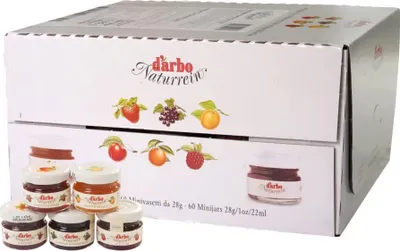 Produktbild von Darbo Konfitüre sortiert 60 x 28 gr. (1.680 gr.)