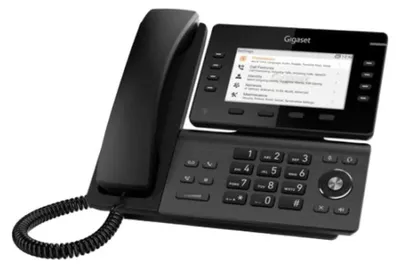 Zdjęcie produktu dla Gigaset P820 IP PRO, IP Phone, Czarny, TFT, 12,7 cm (5"), 480 x 272 px, Gigabit Ethernet