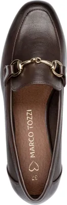 Produktbild von MARCO TOZZI Damen Slipper Loafer Zierspange 2-24213-41, Größe:39 EU, Farbe:Braun