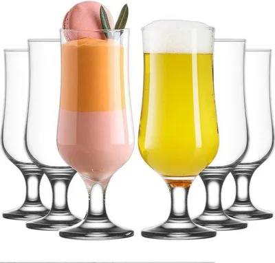 Produktbild von Famanu Cocktailgläser Set von 6 - 385 ml - 100% bleifrei - für verschiedene Getränke
