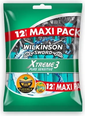 Immagine prodotto di Rasoio usa e getta per uomo Wilkinson Xtreme3 Sensitive Comfort 12 pz