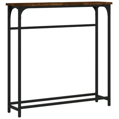 Zdjęcie produktu dla vidaXL Stolik konsola dąb wędzony 75x19,5x75 cm materiał drewnopochodny