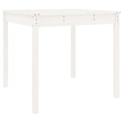Obrázek produktu pro vidaXL Zahradní stůl bílý 82,5x82,5x76 cm Borovicový masiv