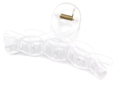 Image de Barrette à cheveux transparente en plastique pour femmes