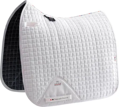 Immagine prodotto di Premier Equine Cc Plain Cotone Dressage Square Saddlecloths White Full White Full