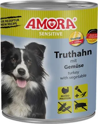 Image de AMORA Dog Sensitive Truthahn & Gemüse 800g