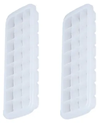 Produktbild von Ice Cube Tray 24-Fach, Silikon Mit Deckel, Stapelbar Für Kühlschrank