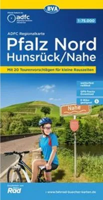 Immagine prodotto di Mappa regionale BVA ADFC, Palatinato Nord/Hunsrück/Nahe, scala 1:75.000