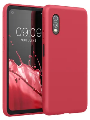 Produktbild von kwmobile Handyhülle für Samsung Galaxy Xcover Pro Hülle - TPU Case - Kabelloses Laden - Schutzhülle Cover in Klassisch Rot