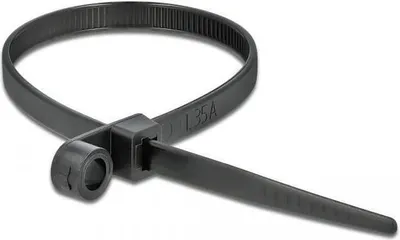 Imagen del producto de DELOCK 18951, Bridas para cables, para cableado paralelo, Poliamida, , -40 - 85 °C, 300 mm, 4,8 mm