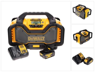 Zdjęcie produktu dla Radio bezprzewodowe DeWalt DCR 027 M1 DAB+ 10,8-18,0 V + 1x akumulator 4,0 Ah + ładowarka