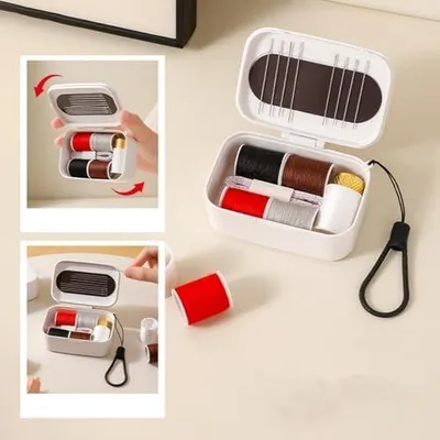 Produktbild von Nähset für Einsteiger | Tragbarer magnetischer Organizer | Nähgarn für Erwachsene, Reisen, Reparaturen und Nähprojekte