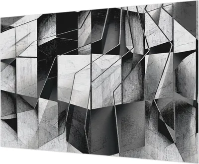 Produktbild von Wandtapete - Dekorative Tapete für Wohnzimmer - Tapetenfolie für Wanddekoration - 312x219 cm - Geometrische Abstraktion