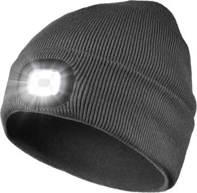 Produktbild von ANTCOOL LED-Mütze mit Licht, LED-Mütze, leuchtende Mütze, Uni-Winter-Warm-Scheinwerfer-Mütze