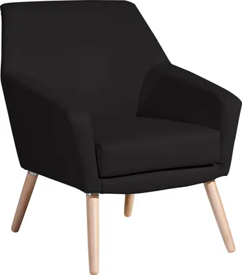 Produktbild von Max Winzer Sessel Alegro - Kunstleder schwarz - Maße: 67 x 71 x 81 cm