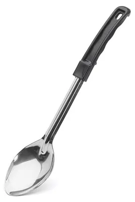 Servierlöffel Edelstahl 33 cm, schwarzer Kunststoffgriff