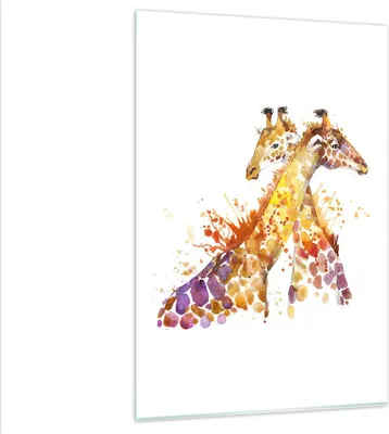 Produktbild von Bilder auf glas - Einteilig - Giraffen Tiere Kinder Safari - 80x120cm - Glasbilder - Wandbilder - Bilder - Wanddekoration aus Glas - Glas Bilder - Wandbild auf Glas - GPA80x120-2883