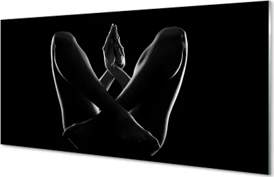 Produktbild von Glasbilder 140x70 Wandkunst Die Beine und Hände